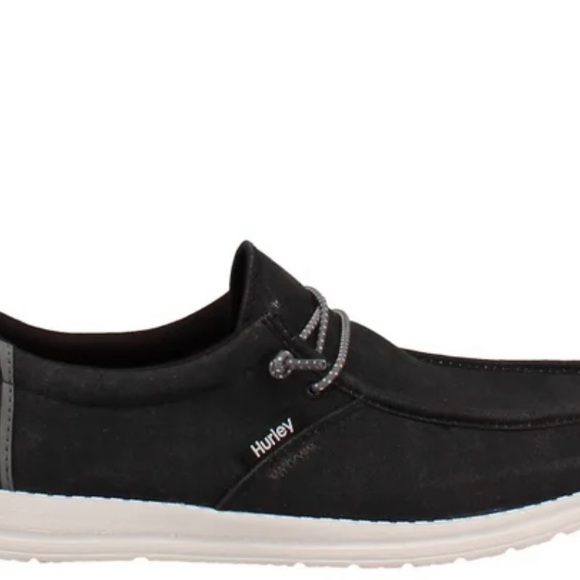 Hurley Laguna Men's Casual Slip On Shoes Black Memory Foam Water Repellent 10 - Picture 1 of 5